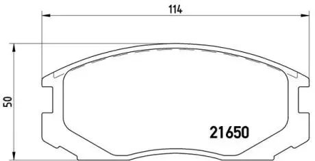 P54015 Тормозные колодки к-кт. BREMBO підбір по vin на Brocar