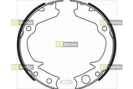 BC08360 Гальмівні колодки барабанні STARLINE підбір по vin на Brocar