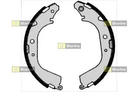 BC05280 Тормозные колодки к-кт. STARLINE подбор по vin на Brocar