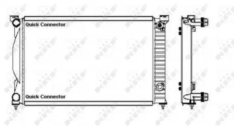 50543A NAGRZEWNICA AUDI A4 04- NRF подбор по vin на Brocar