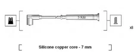 941045270514 Комплект проводов зажигания 941045270514 MAGNETI MARELLI MAGNETI MARELLI подбор по vin на Brocar
