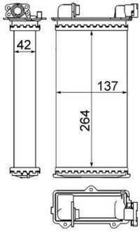 AH94000S NAGRZEWNICA BMW 3 (E30) MAHLE / KNECHT підбір по vin на Brocar