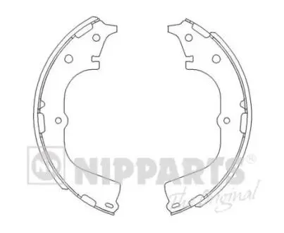 J3502046 Тормозные колодки к-кт. NIPPARTS підбір по vin на Brocar