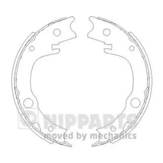 N3502086 Тормозные колодки к-кт. NIPPARTS подбор по vin на Brocar