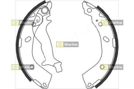 BC08760 Тормозные колодки к-кт. STARLINE подбор по vin на Brocar