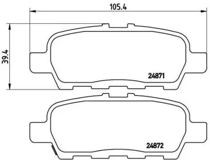 P56068 Тормозные колодки к-кт. BREMBO подбор по vin на Brocar