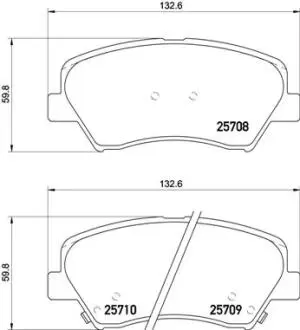 P30073 Гальмівні колодки дискові BREMBO підбір по vin на Brocar