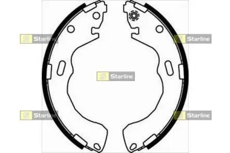 BC08030 Гальмівні колодки барабанні STARLINE підбір по vin на Brocar