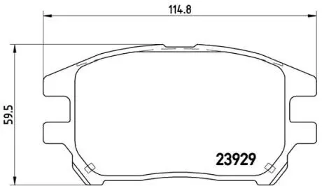 P56050 Тормозные колодки к-кт. BREMBO подбор по vin на Brocar