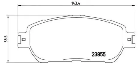P83105 Гальмівні колодки дискові BREMBO підбір по vin на Brocar
