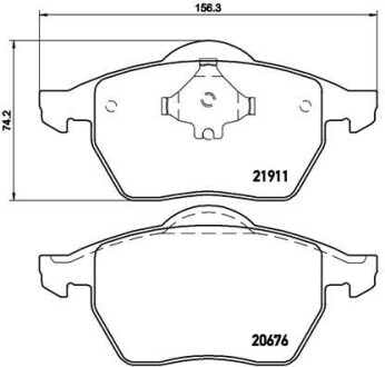 P85035 Гальмівні колодки к-кт. BREMBO підбір по vin на Brocar