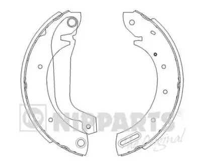 J3501044 Тормозные колодки к-кт. NIPPARTS підбір по vin на Brocar