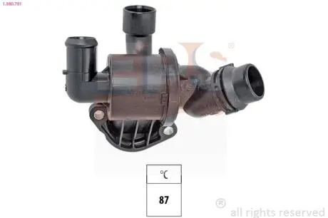 1880781 Термостат 87С Audi A4 B8/A5/A6 C7/Q5 2.0 Tdi 09-17 EPS підбір по vin на Brocar