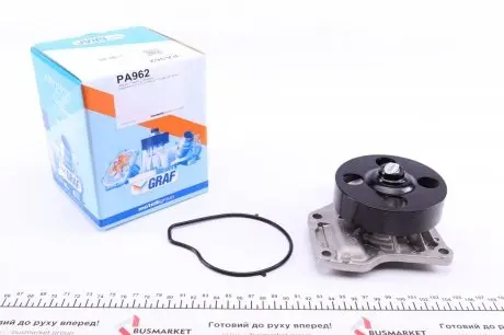 PA962 Помпа воды Mazda 2 II/3 I/II 1.3/1.3MZR/1.4/1.5/1.6/1.6MZR 03-17 (B/B) (6 лоп) GRAF подбор по vin на Brocar