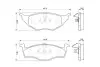 0986424502 Комплект тормозных колодок, дисковый тормоз BOSCH підбір по vin на Brocar