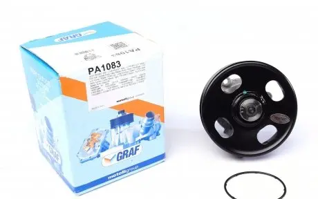 PA1083 Помпа води Fiat Doblo 1.3D/JTD/Opel Combo/Astra H/J/Corsa D/E 1.3CDTI 05- (R/B) (6 лоп.) (6 кан.) GRAF підбір по vin на Brocar