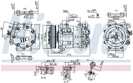 89362 Компресор кондиціонера NISSENS підбір по vin на Brocar