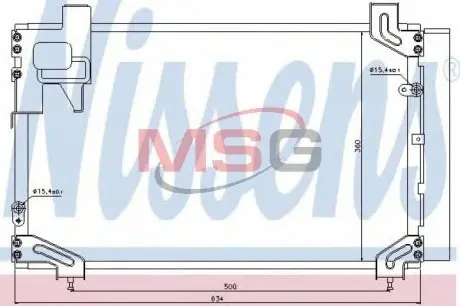 940020 Радіатор кондиціонера NISSENS підбір по vin на Brocar