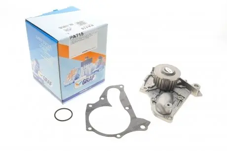 PA715 Помпа воды Toyota Avensis 2.0 97-00/Camry 1.8/2.0/2.2 86-01/Rav4 2.0 94-00 (23z) (B/B) (7 лоп) GRAF підбір по vin на Brocar