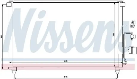 94639 Конденсер кондиціонера NISSENS підбір по vin на Brocar