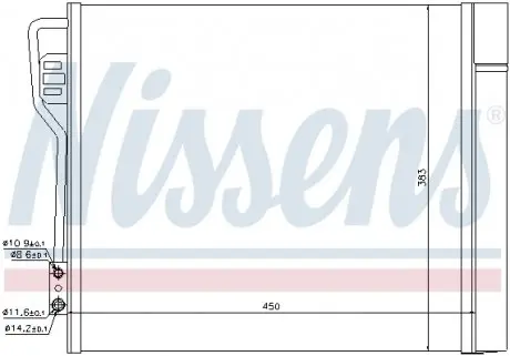 940185 Радиатор кондиционера NISSENS подбор по vin на Brocar