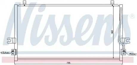 94297 Радиатор кондиционера NISSENS подбор по vin на Brocar