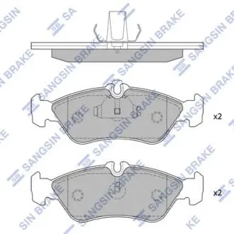 SP1274A Кт. Гальмівні колодки Hi-Q (SANGSIN) підбір по vin на Brocar