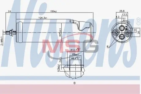 95565 Осушитель кондиционера NISSENS подбор по vin на Brocar