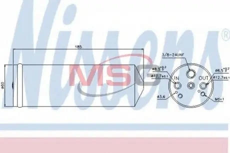 95134 Осушитель кондиционера NISSENS подбор по vin на Brocar