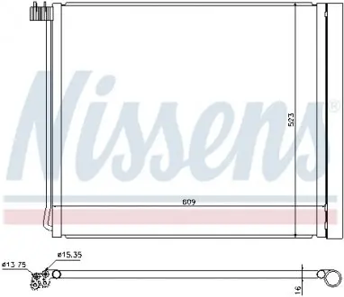 940339 Конденсер кондиціонера NISSENS підбір по vin на Brocar