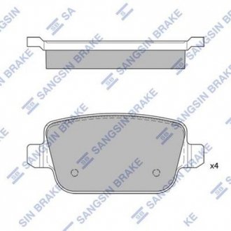 SP2101R Кт. Тормозные колодки Hi-Q (SANGSIN) подбор по vin на Brocar