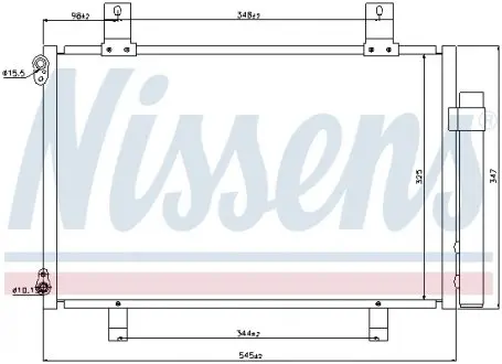 940057 Радиатор кондиционера NISSENS подбор по vin на Brocar