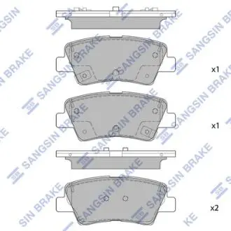 SP1851 Колодки гальмівні дискові Hi-Q (SANGSIN) підбір по vin на Brocar