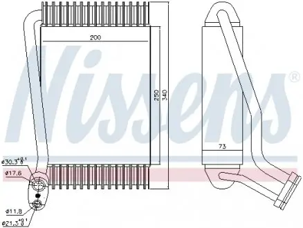 92143 Випаровувач, кондиціонер NISSENS підбір по vin на Brocar
