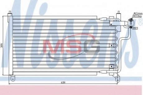 94227 Радіатор кондиціонера NISSENS підбір по vin на Brocar