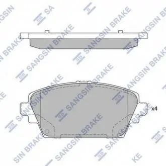 SP1582 Кт. Тормозные колодки Hi-Q (SANGSIN) подбор по vin на Brocar