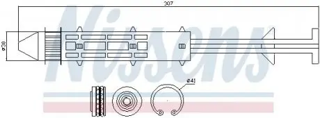 95319 Осушитель кондиционера NISSENS подбор по vin на Brocar