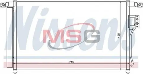 94869 Радіатор кондиціонера NISSENS підбір по vin на Brocar