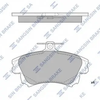 SP1530 Кт. Тормозные колодки Hi-Q (SANGSIN) підбір по vin на Brocar