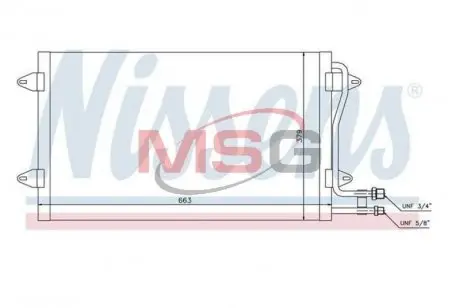 94258 Радіатор кондиціонера NISSENS підбір по vin на Brocar
