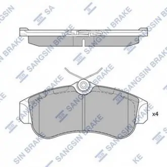 SP1581 Кт. Тормозные колодки Hi-Q (SANGSIN) подбор по vin на Brocar