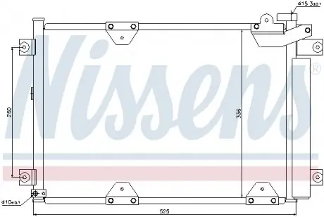 94892 Радіатор кондиціонера NISSENS підбір по vin на Brocar
