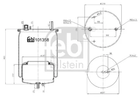 101358 Подушка амортизуюча FEBI BILSTEIN подбор по vin на Brocar