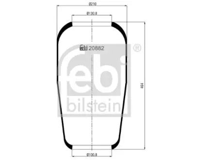 20882 Подушка амортизуюча FEBI BILSTEIN подбор по vin на Brocar