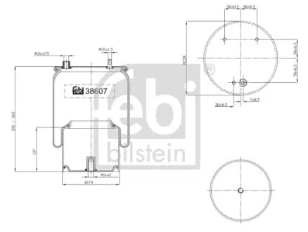38607 Подушка амортизуюча FEBI BILSTEIN підбір по vin на Brocar