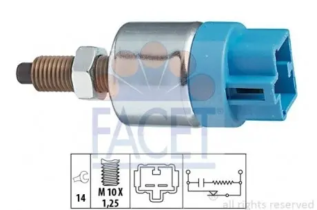 71089 Вмикач сигналу стоп FACET підбір по vin на Brocar