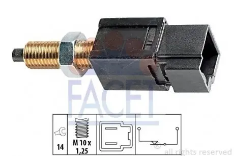 71052 Включатель сигнала стоп FACET подбор по vin на Brocar