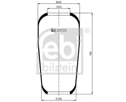 20720 Подушка амортизуюча FEBI BILSTEIN подбор по vin на Brocar