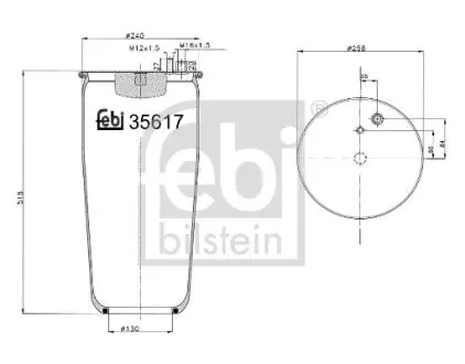 35617 Подушка амортизуюча FEBI BILSTEIN подбор по vin на Brocar