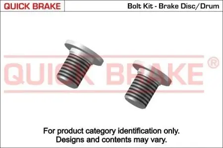 11661K Болт гальмівного диска QUICK BRAKE підбір по vin на Brocar